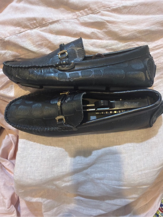 Salvatore Ferragamo Vintage Black Leather Bit-Detail Driving Loafers main image 8